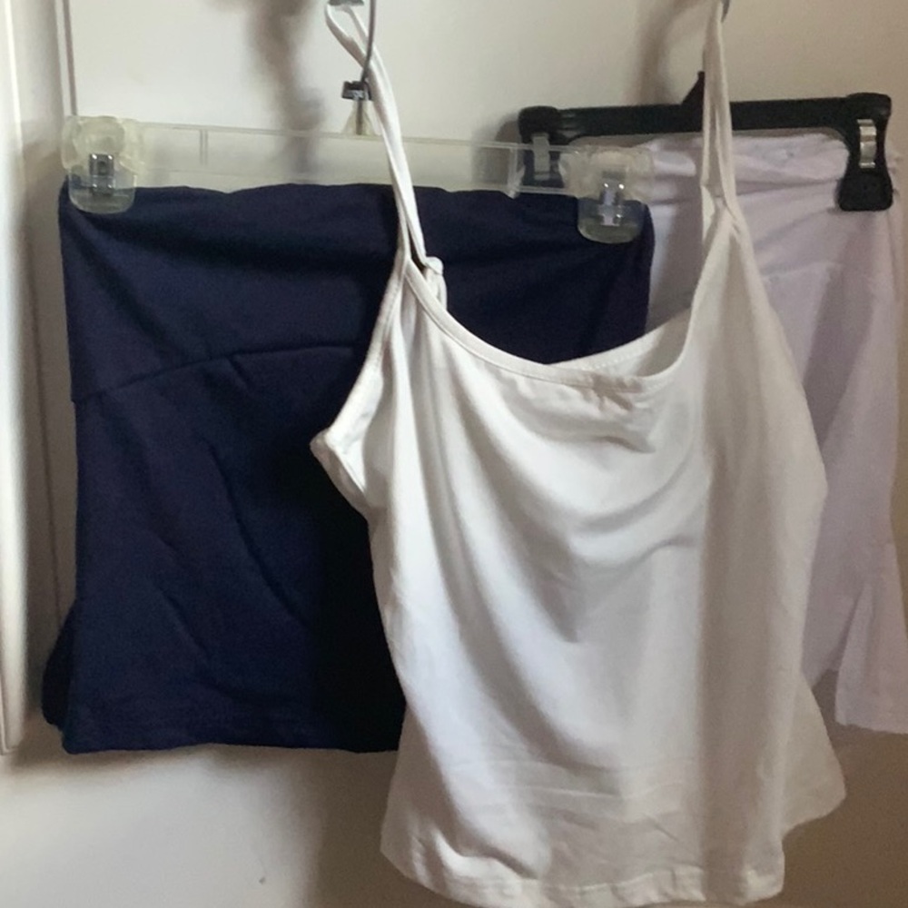 Pack of three basic tops two tube tops one Cami